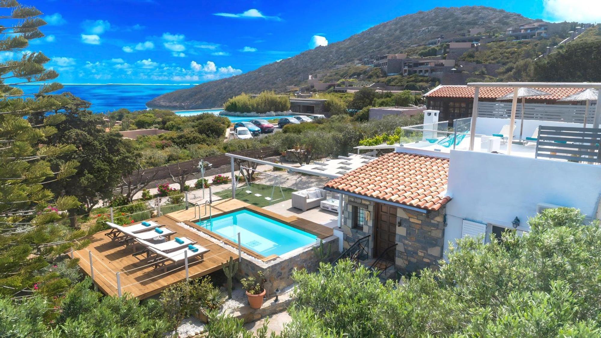 Cretan Lodge Heated Pool Agios Nikolaos Exterior foto